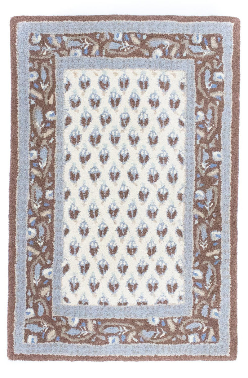 Tappeto di lana - 88 x 59 cm - beige