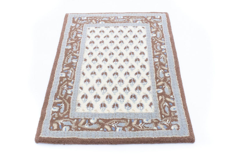 Tappeto di lana - 88 x 59 cm - beige