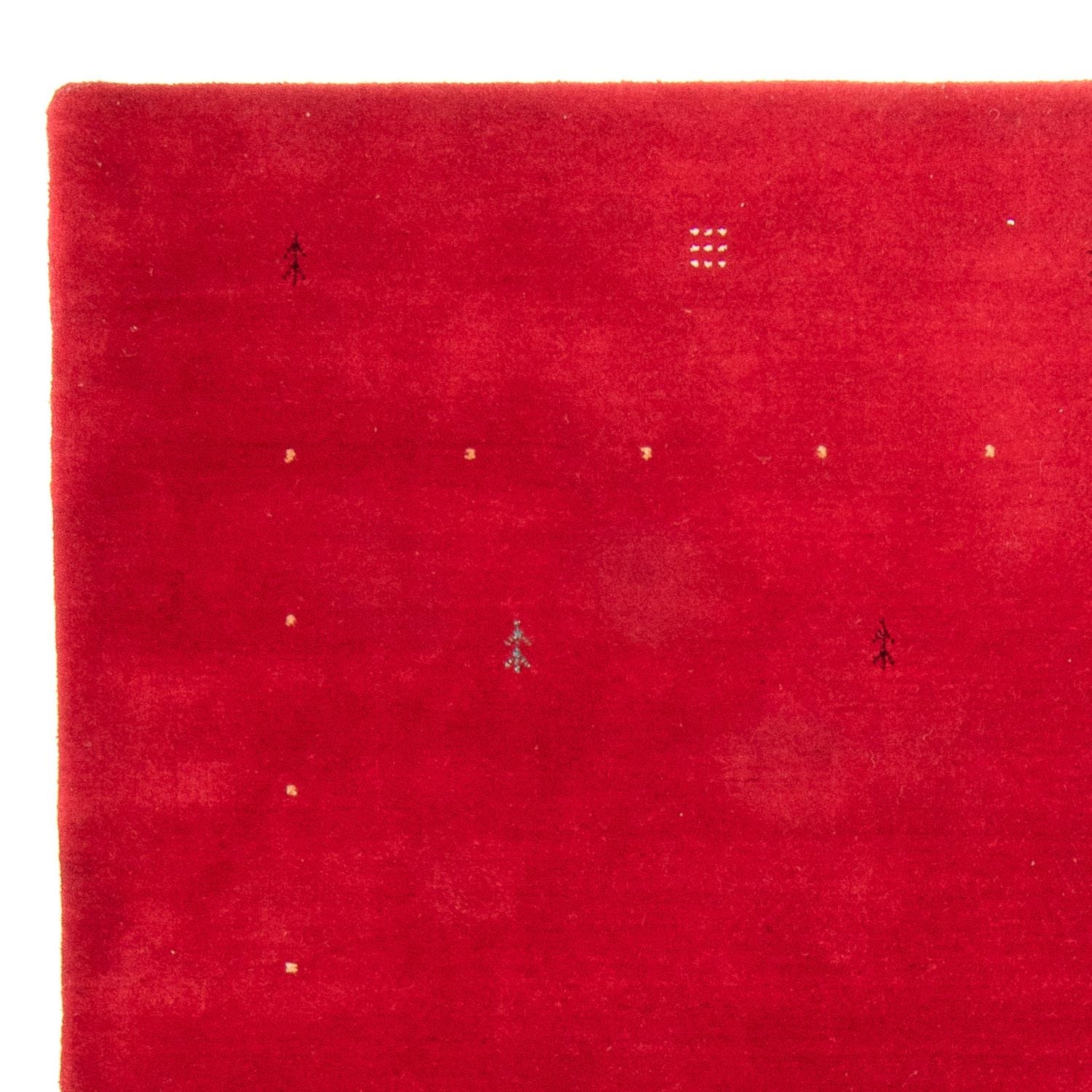Tappeto Gabbeh - Loribaft Softy - 242 x 172 cm - rosso scuro