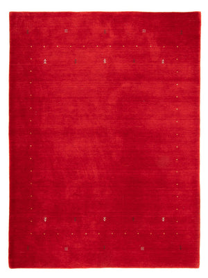 Tappeto Gabbeh - Loribaft Softy - 241 x 178 cm - rosso scuro