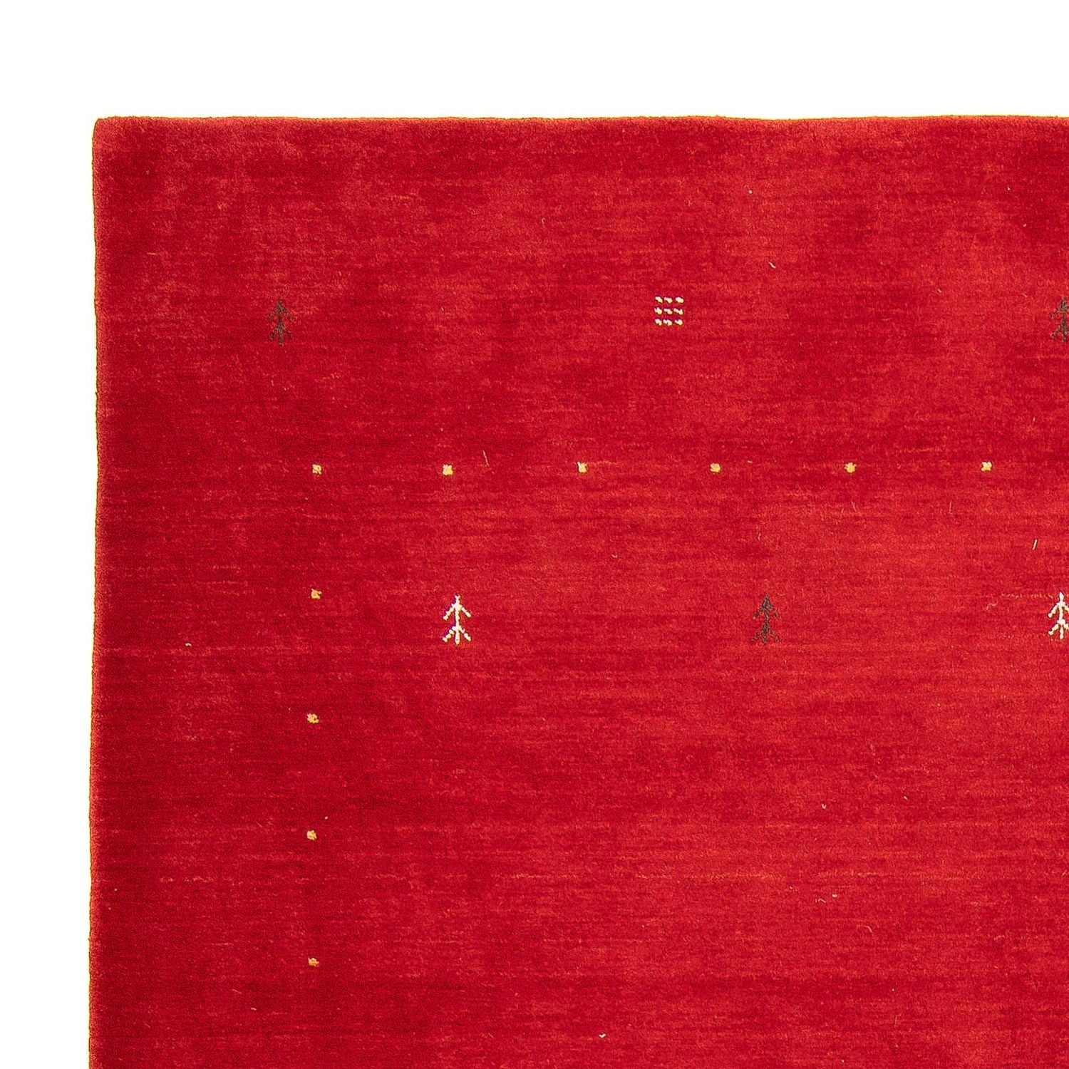 Tappeto Gabbeh - Loribaft Softy - 241 x 178 cm - rosso scuro