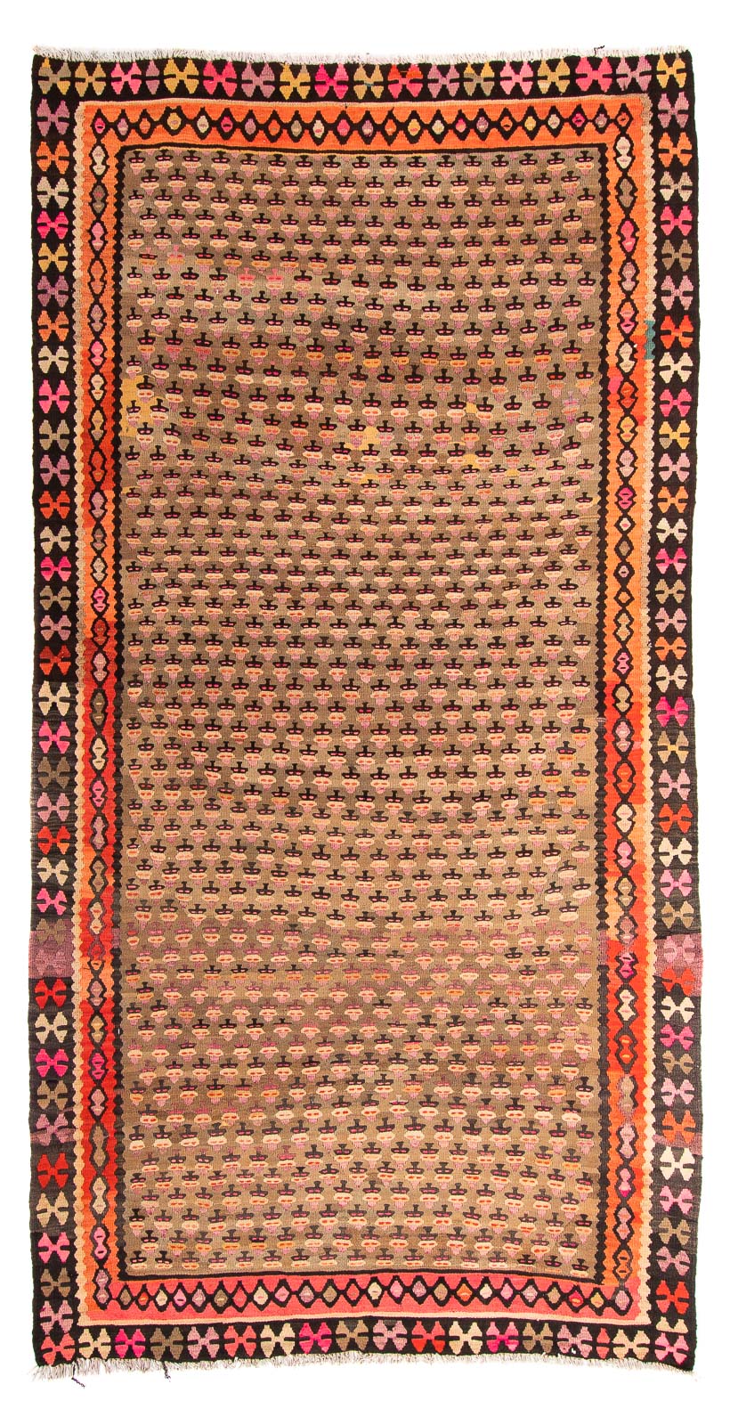 Tappeto corsia Tappeto Kelim - Vecchio - 285 x 160 cm - multicolore