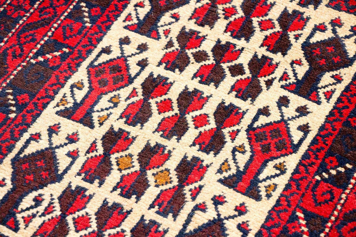 Tappeto Belutsch - 125 x 74 cm - rosso