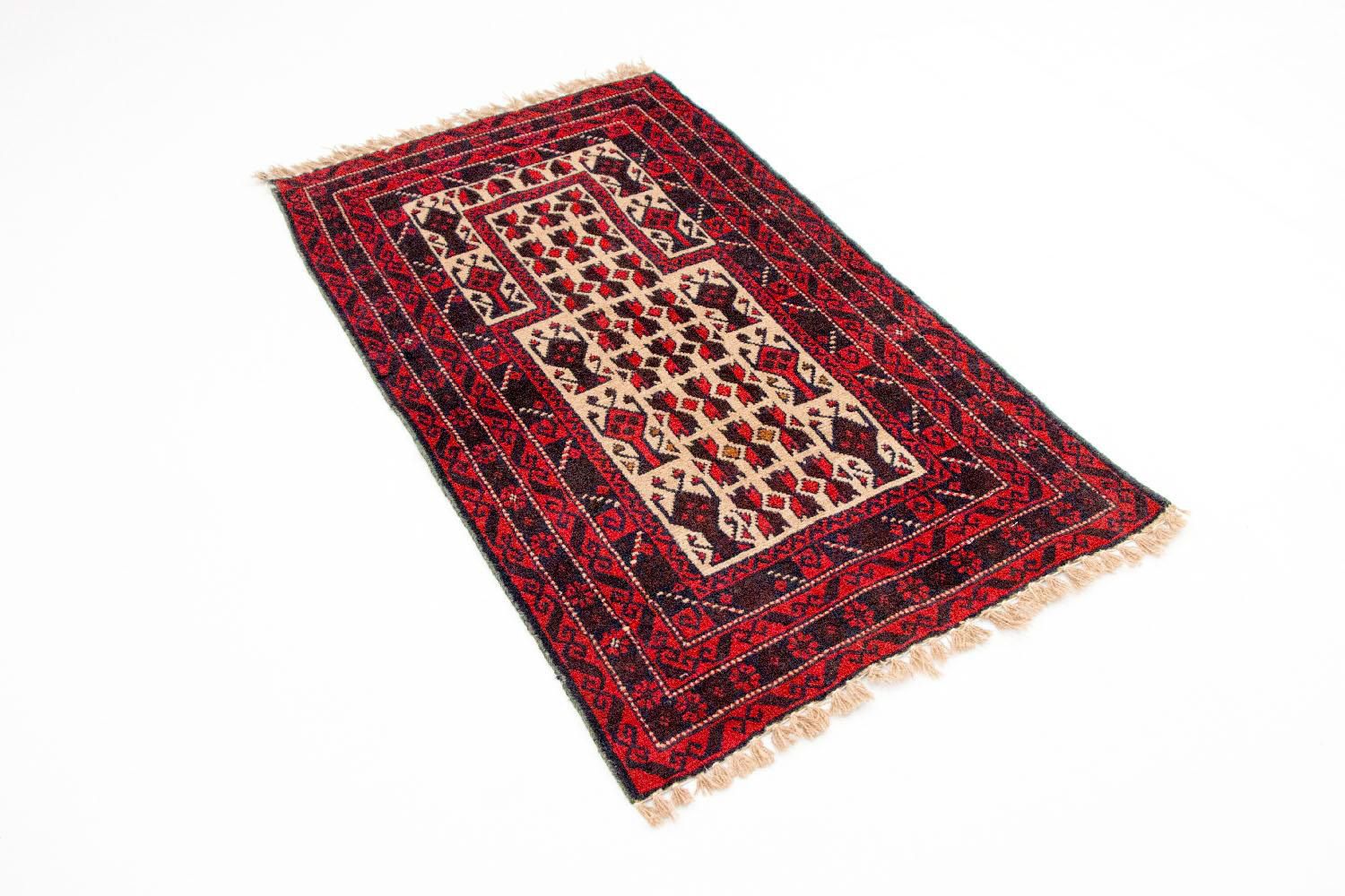 Tappeto Belutsch - 125 x 74 cm - rosso