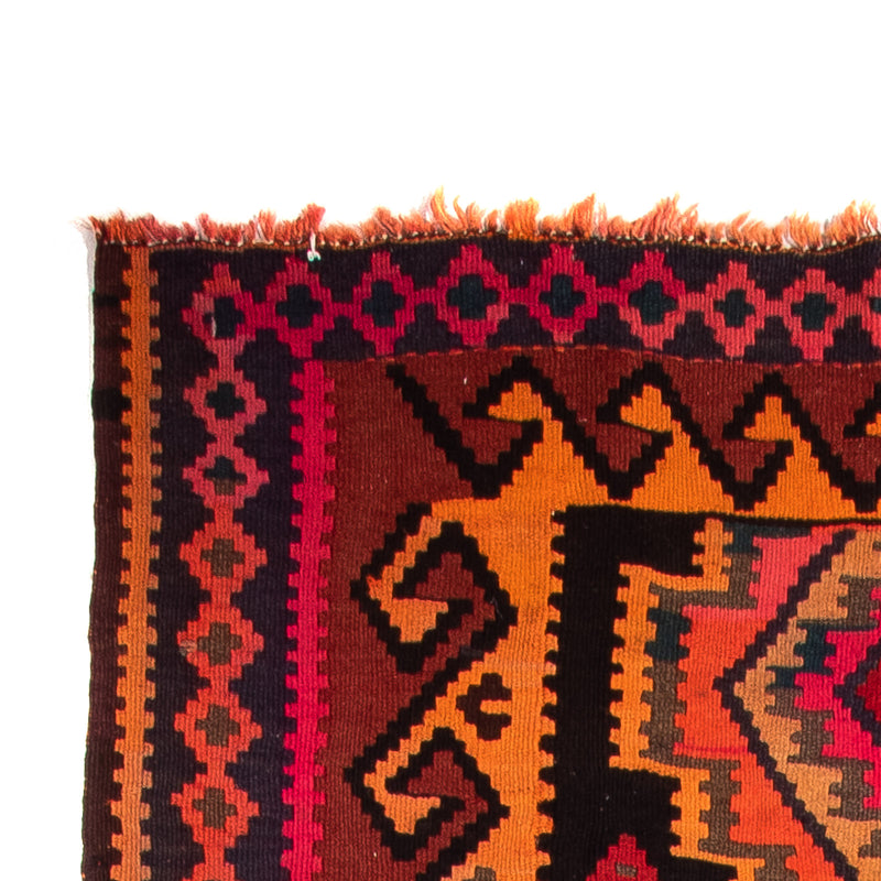 Tappeto corsia Tappeto Kelim - Vecchio - 225 x 150 cm - multicolore