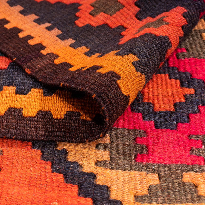 Tappeto corsia Tappeto Kelim - Vecchio - 225 x 150 cm - multicolore