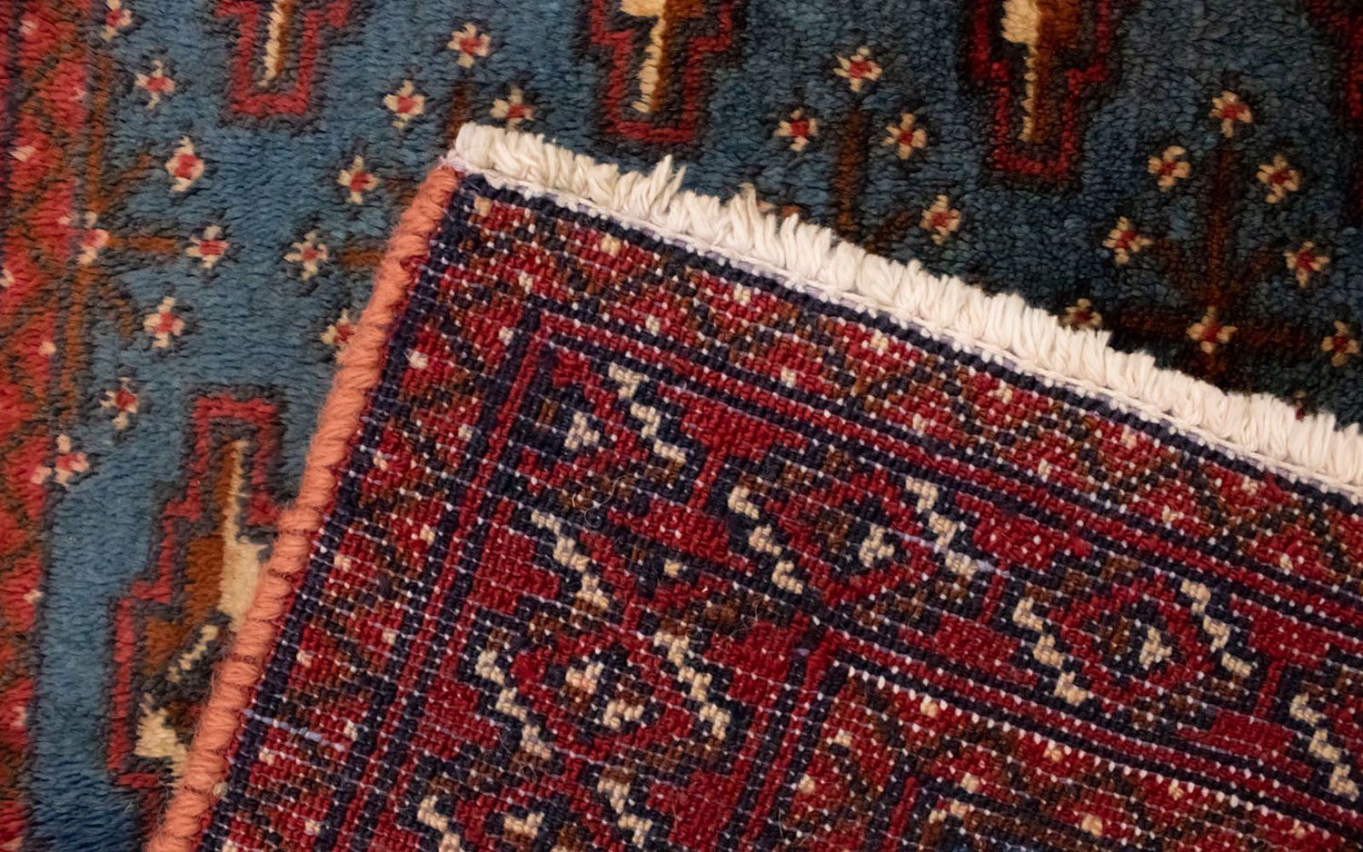 Tappeto Turkaman - 130 x 60 cm - blu