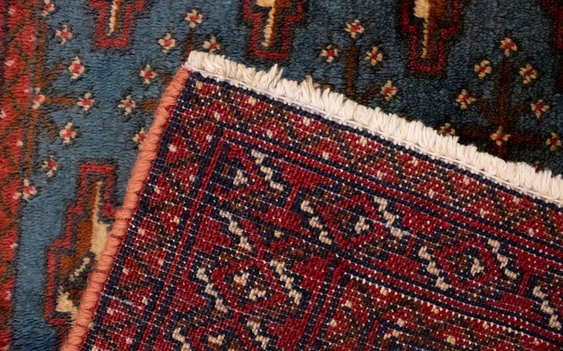 Tappeto Turkaman - 130 x 60 cm - blu