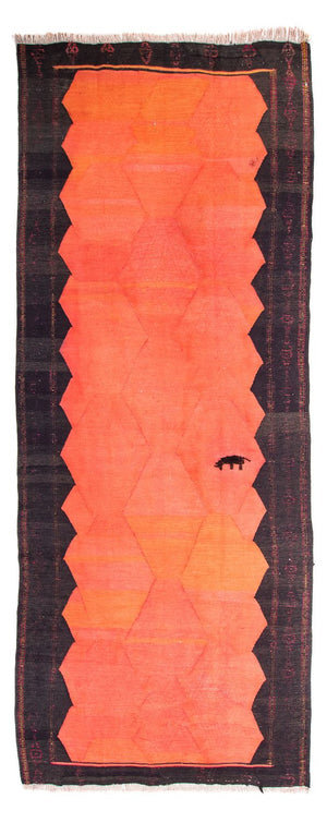 Tappeto corsia Tappeto Kelim - Vecchio - 360 x 145 cm - multicolore