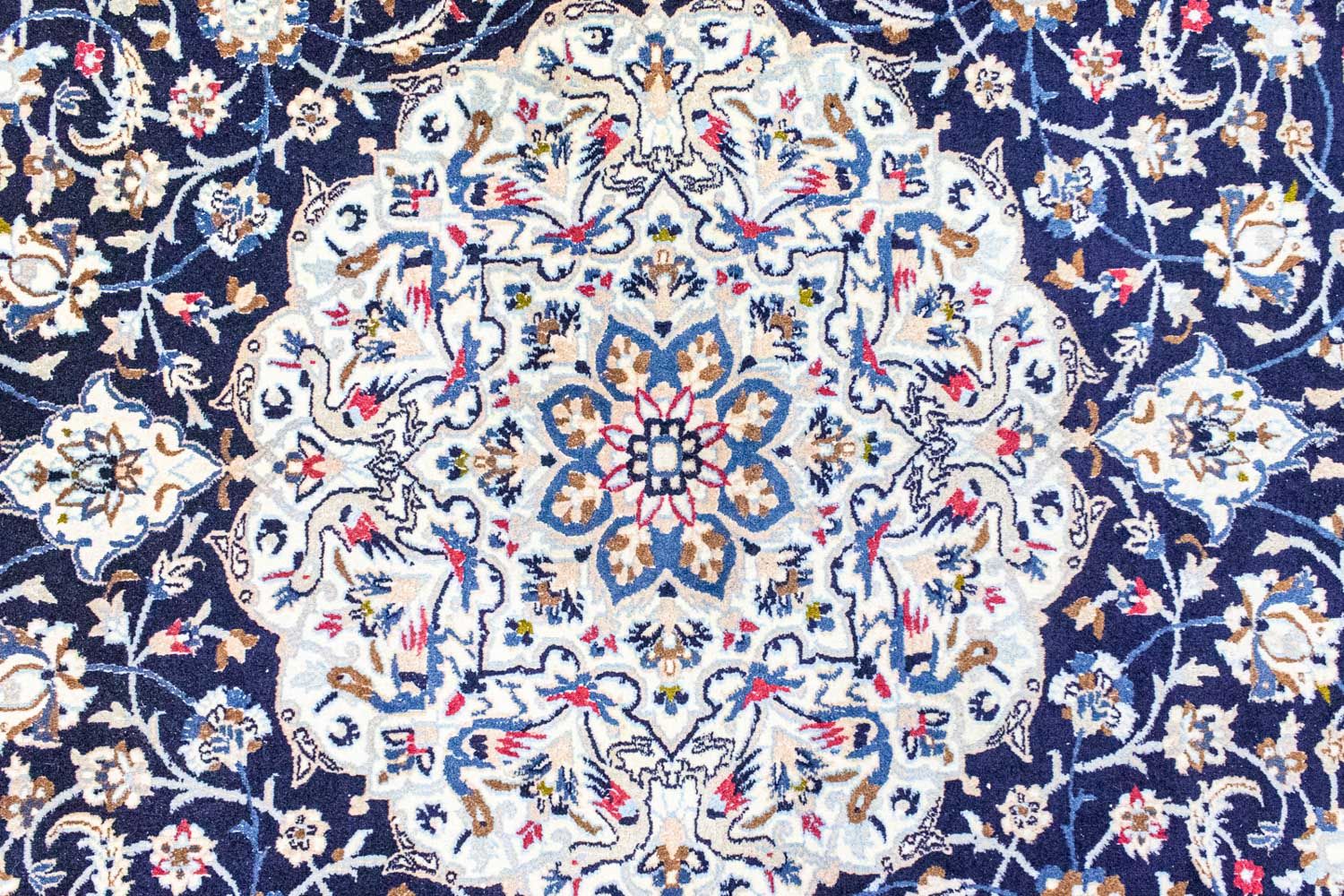 Tappeto Persero - Nain - Reale - 302 x 207 cm - blu scuro