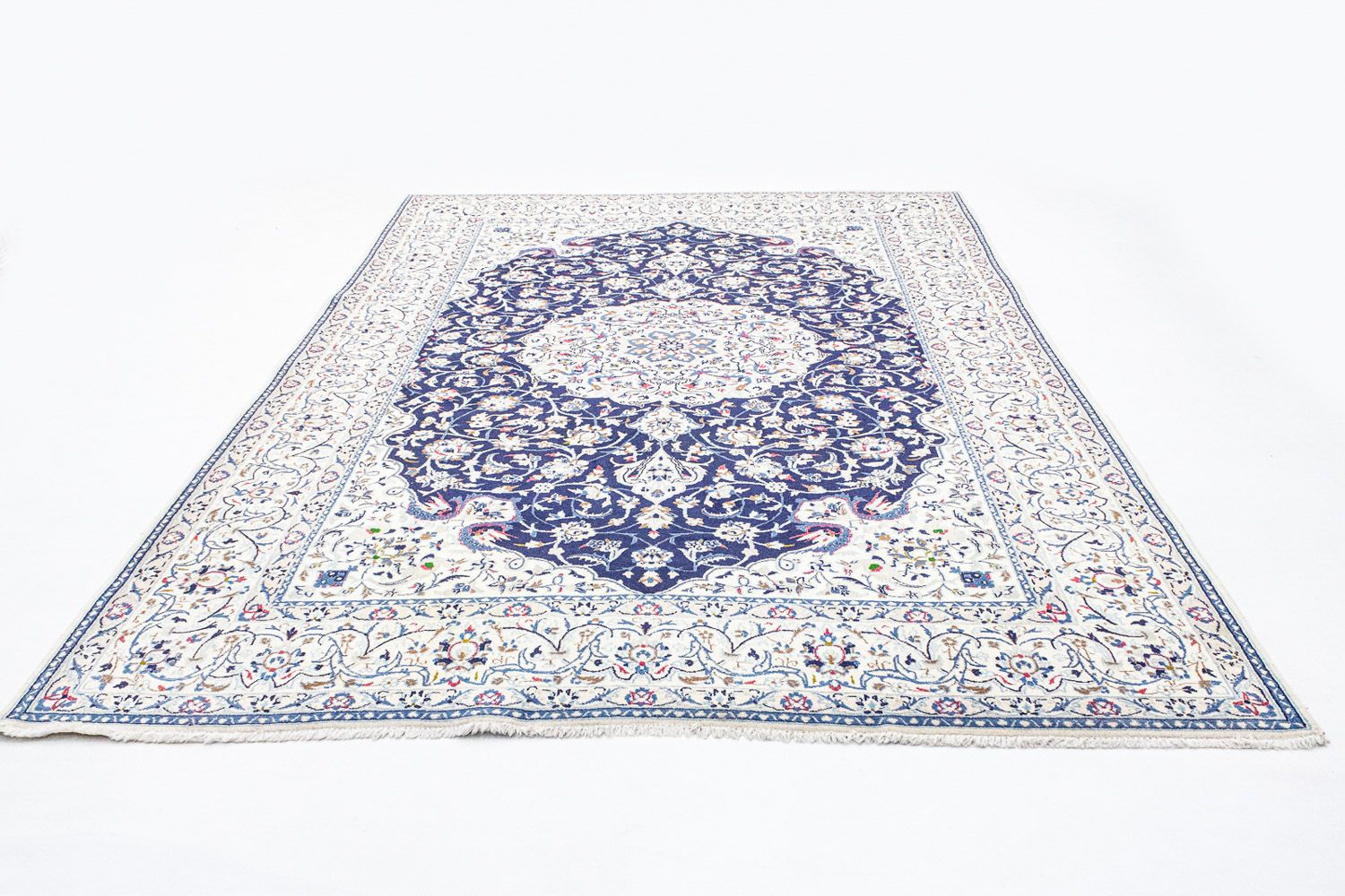 Tappeto Persero - Nain - Reale - 302 x 207 cm - blu scuro