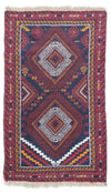 Tappeto Belutsch 76x132cm - Tappeto orientale - Rettangolo / Blu / 76 x 132 cm Rettangolo