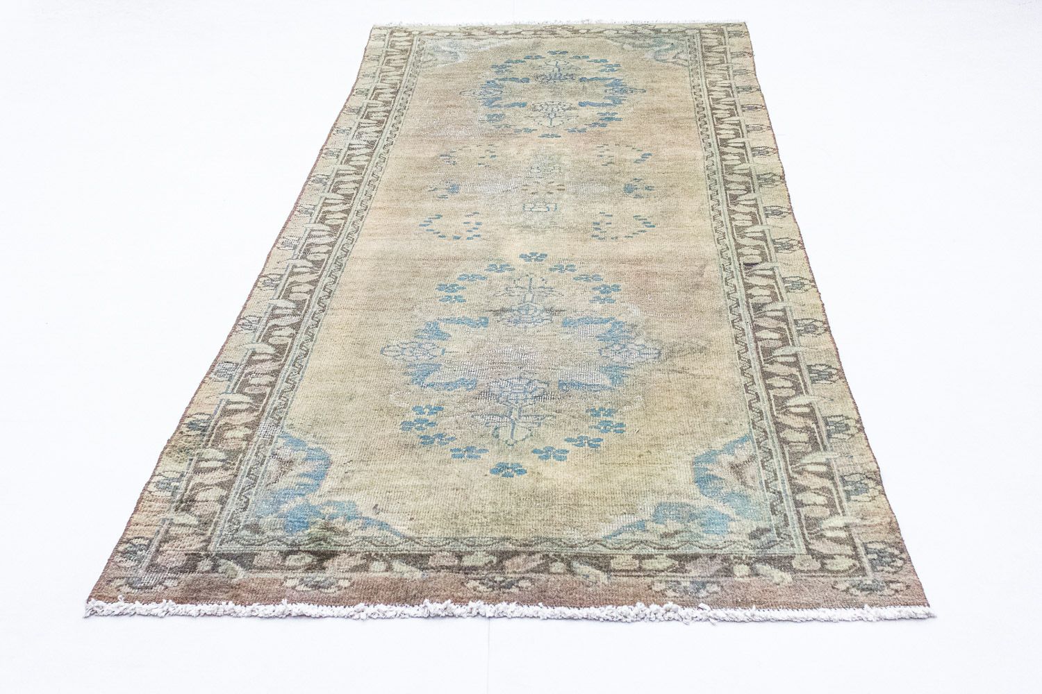 Tappeto corsia Tappeto Persero - Keshan - 305 x 120 cm - marrone