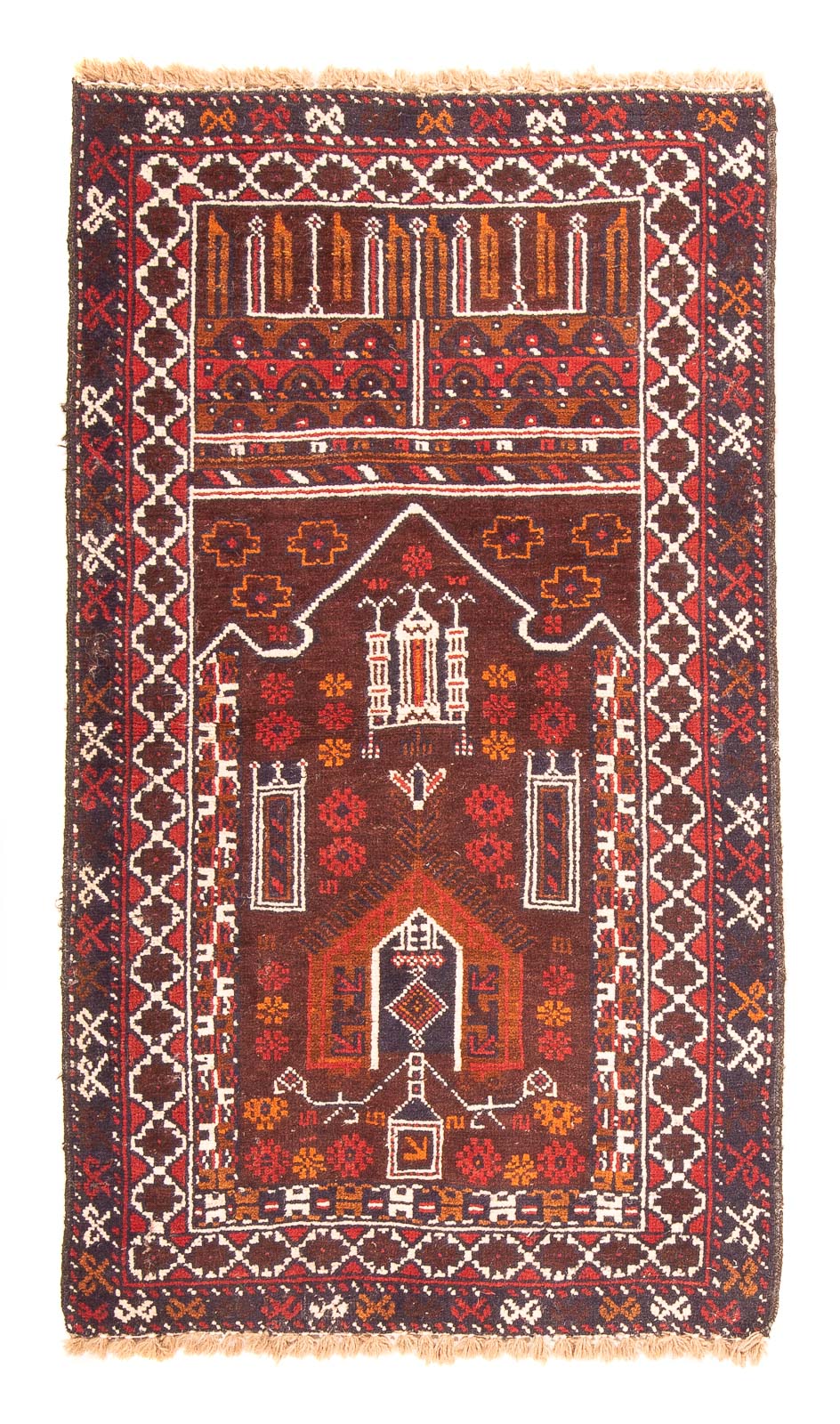 Tappeto Belutsch - 127 x 80 cm - marrone