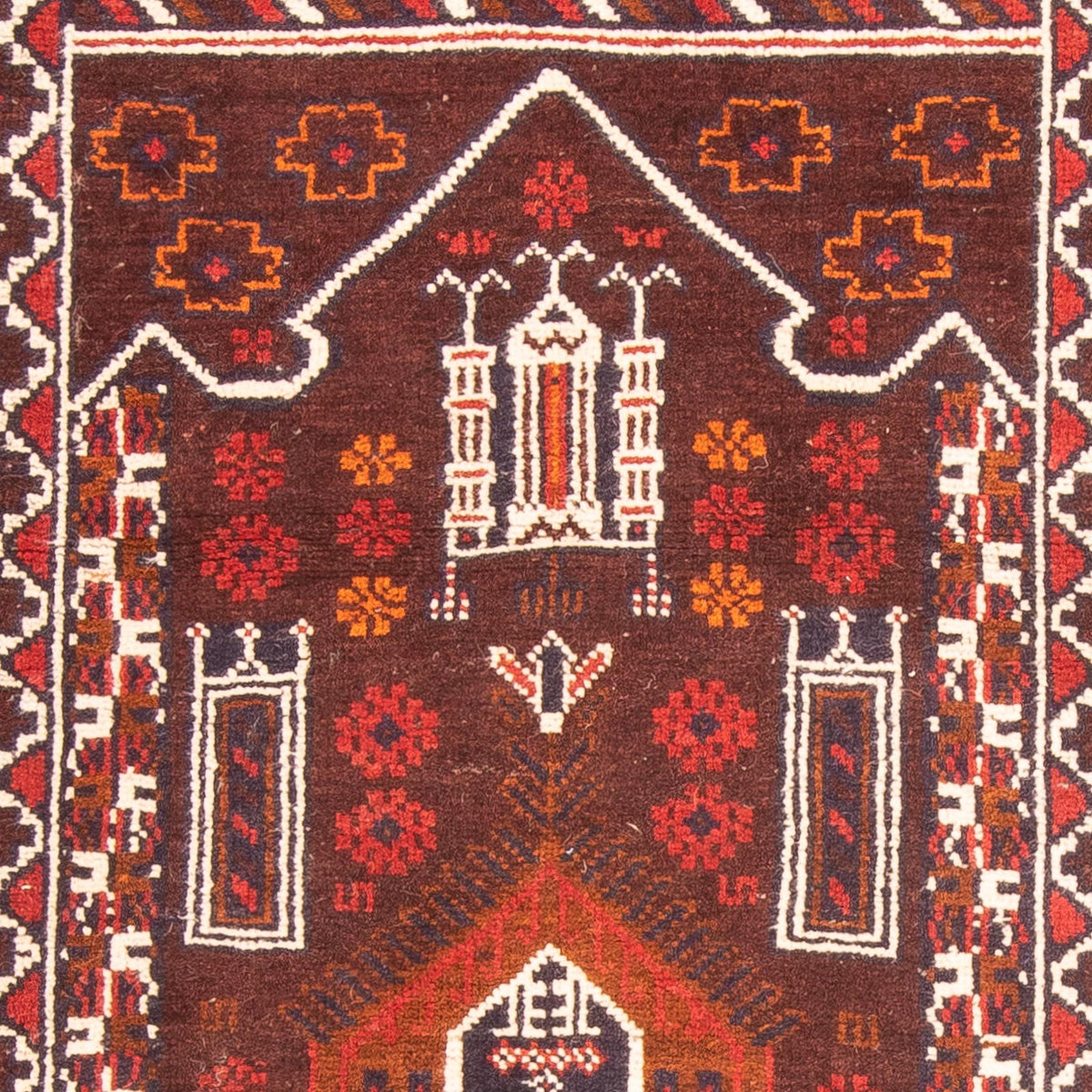 Tappeto Belutsch - 127 x 80 cm - marrone