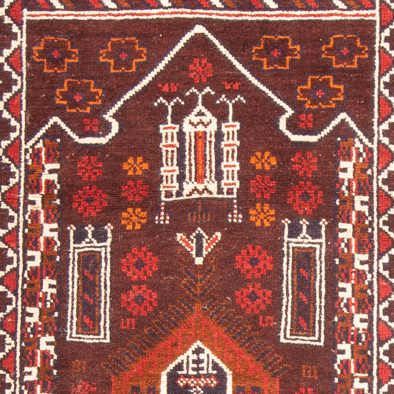 Tappeto Belutsch - 127 x 80 cm - marrone