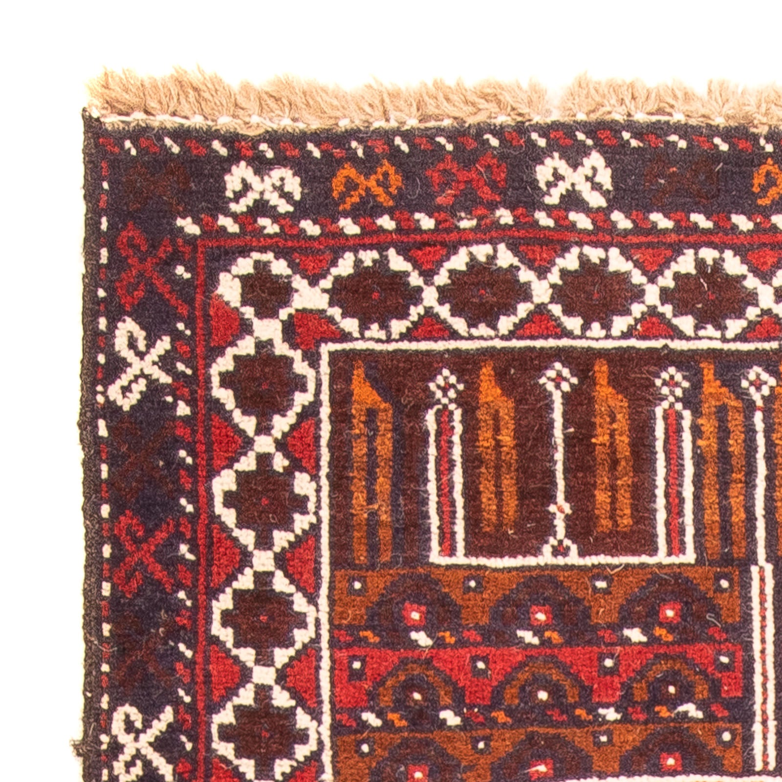 Tappeto Belutsch - 127 x 80 cm - marrone