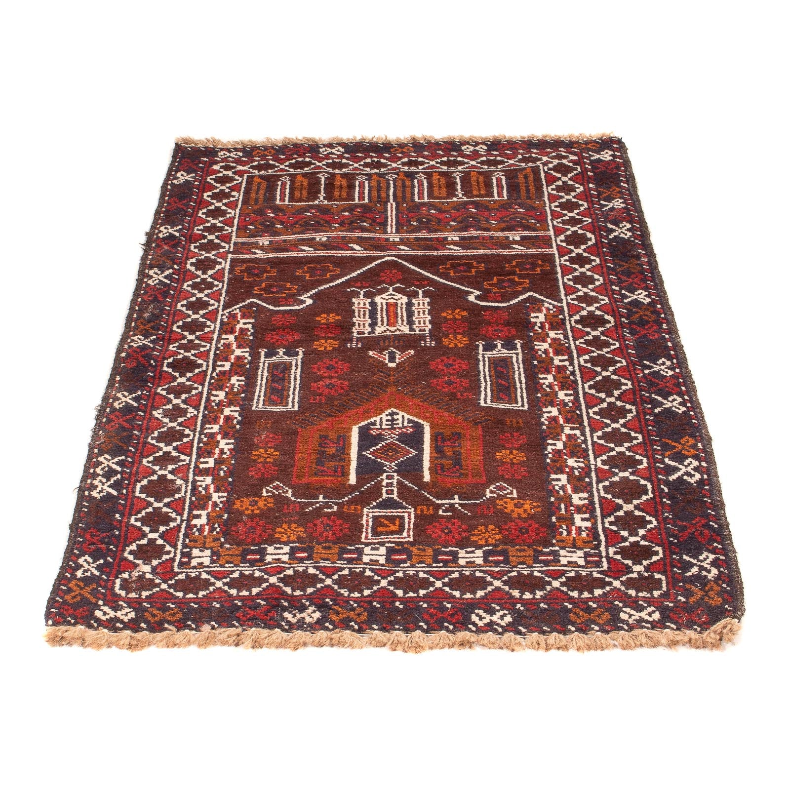 Tappeto Belutsch - 127 x 80 cm - marrone