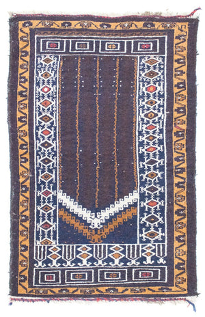 Tappeto Belutsch - 110 x 69 cm - blu