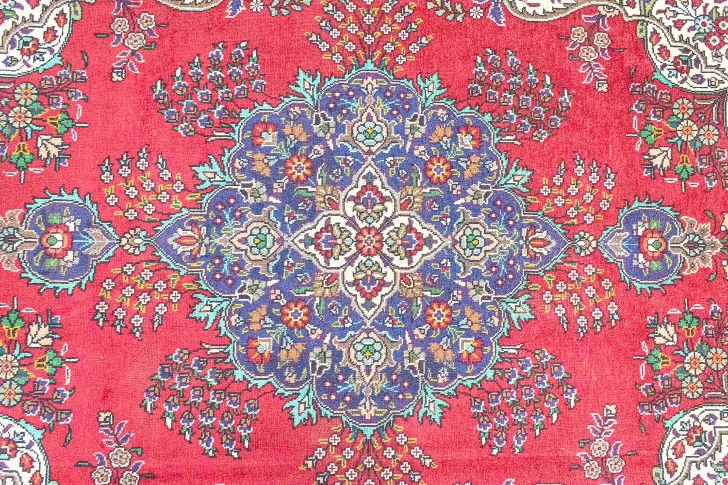 Tappeto Persero - Tabriz - 287 x 185 cm - rosso