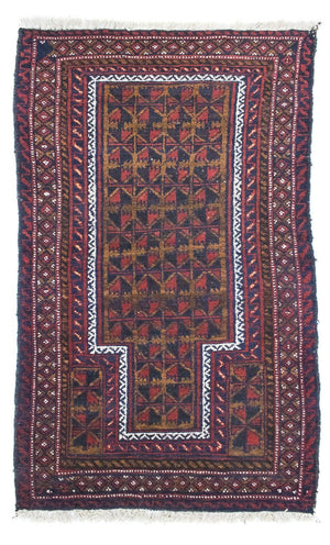 Tappeto Belutsch - 136 x 83 cm - marrone