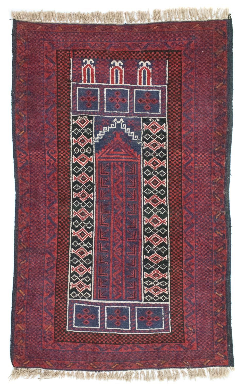 Tappeto Belutsch - 131 x 85 cm - rosso