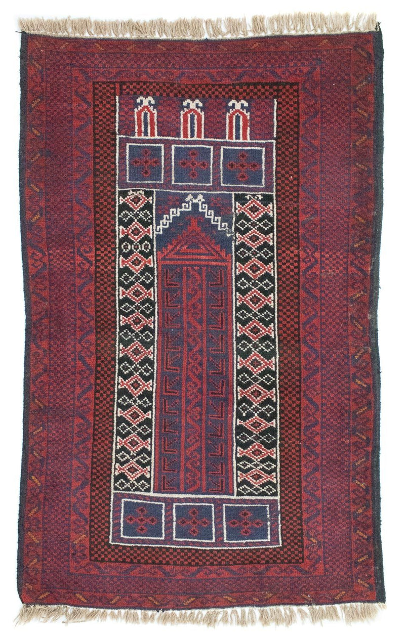 Tappeto Belutsch - 131 x 85 cm - rosso