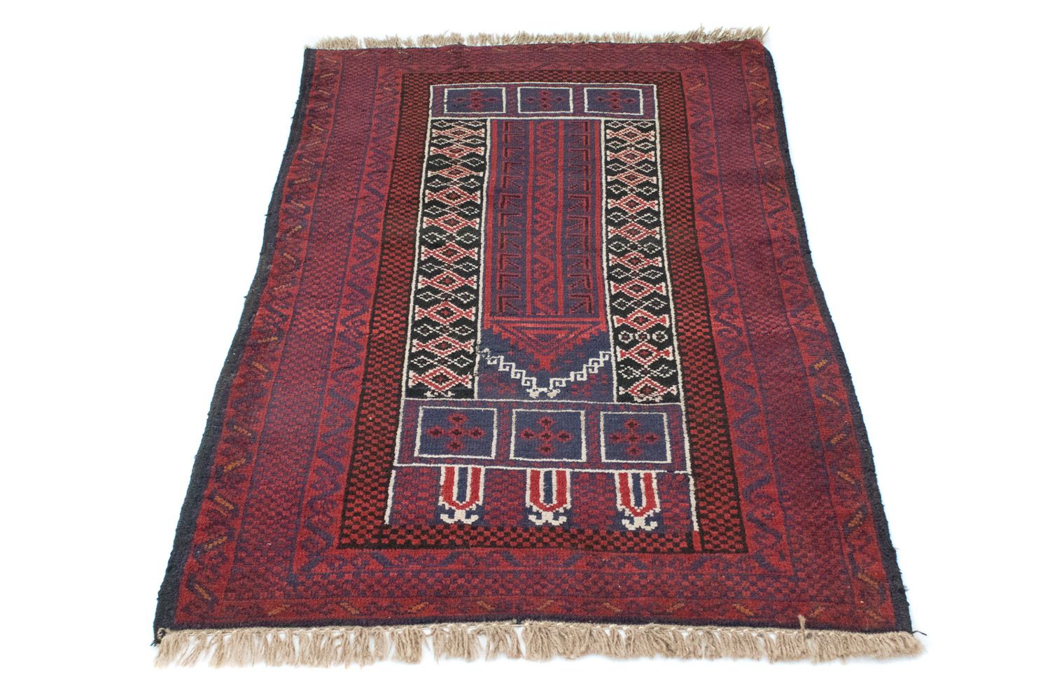 Tappeto Belutsch - 131 x 85 cm - rosso