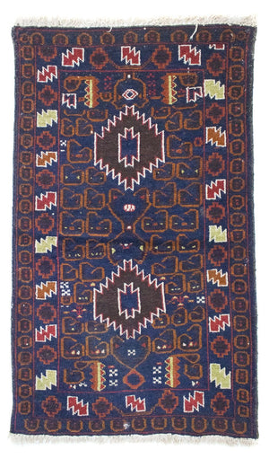 Tappeto Belutsch - 136 x 76 cm - blu