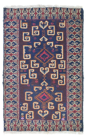 Tappeto Belutsch - 130 x 80 cm - blu