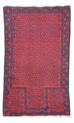 Tappeto Belutsch - 129 x 75 cm - rosso