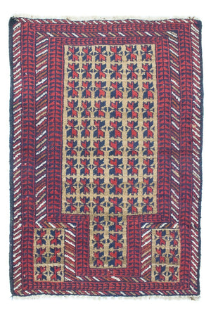 Tappeto Belutsch - 117 x 74 cm - rosso