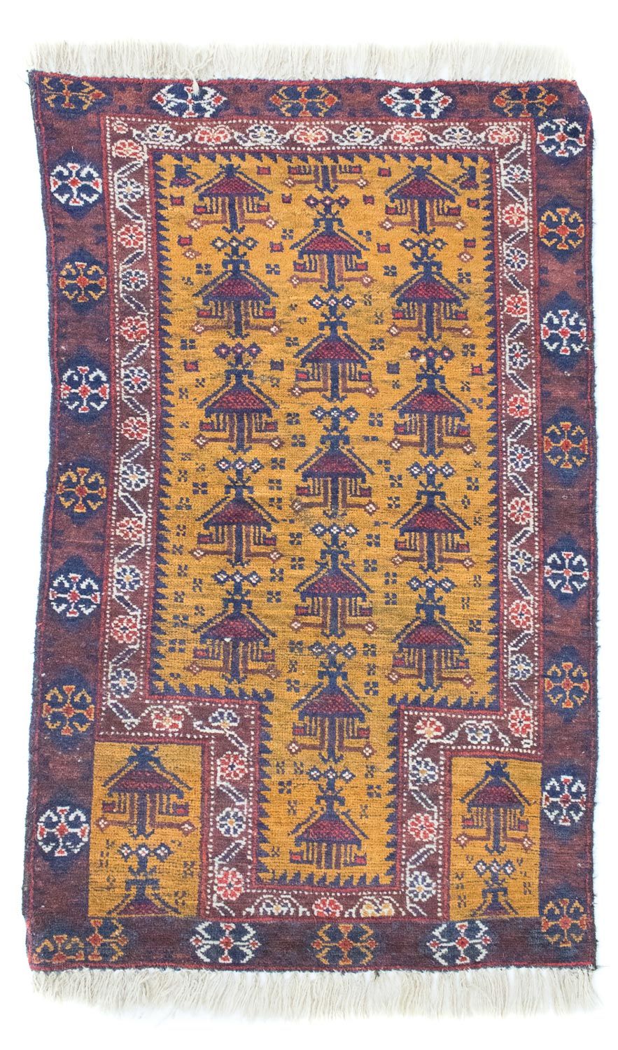 Tappeto Belutsch - 131 x 74 cm - giallo