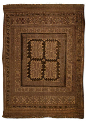 Tappeto Kelim - Vecchio - 276 x 182 cm - marrone
