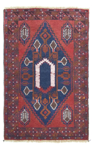 Tappeto Belutsch - 131 x 82 cm - blu