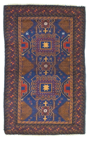 Tappeto Belutsch - 137 x 81 cm - blu