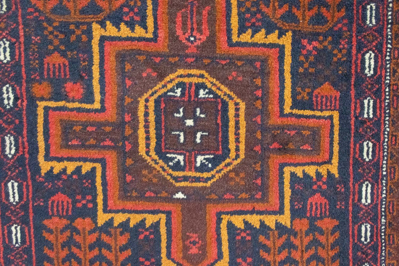 Tappeto Belutsch - 133 x 82 cm - blu