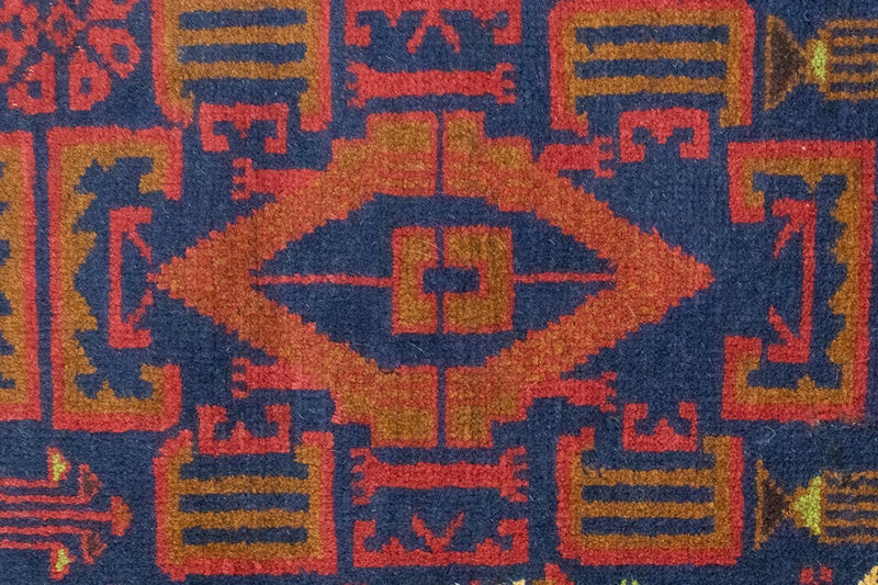 Tappeto Belutsch - 135 x 81 cm - blu