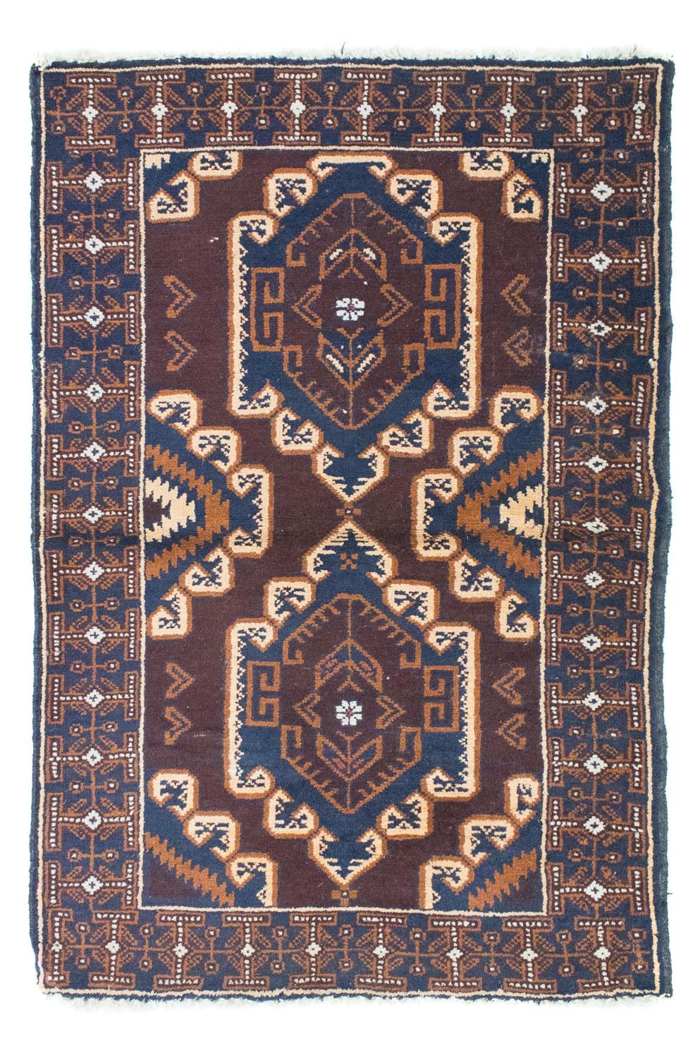 Tappeto Belutsch - 132 x 85 cm - marrone