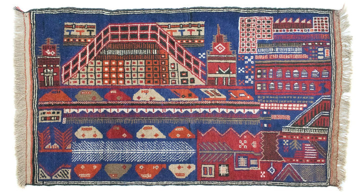 Tappeto Belutsch - 150 x 91 cm - multicolore