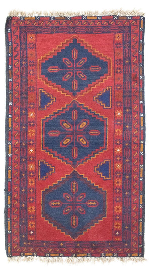 Tappeto Belutsch - 131 x 78 cm - rosso