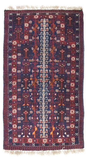Tappeto Belutsch - 140 x 87 cm - blu
