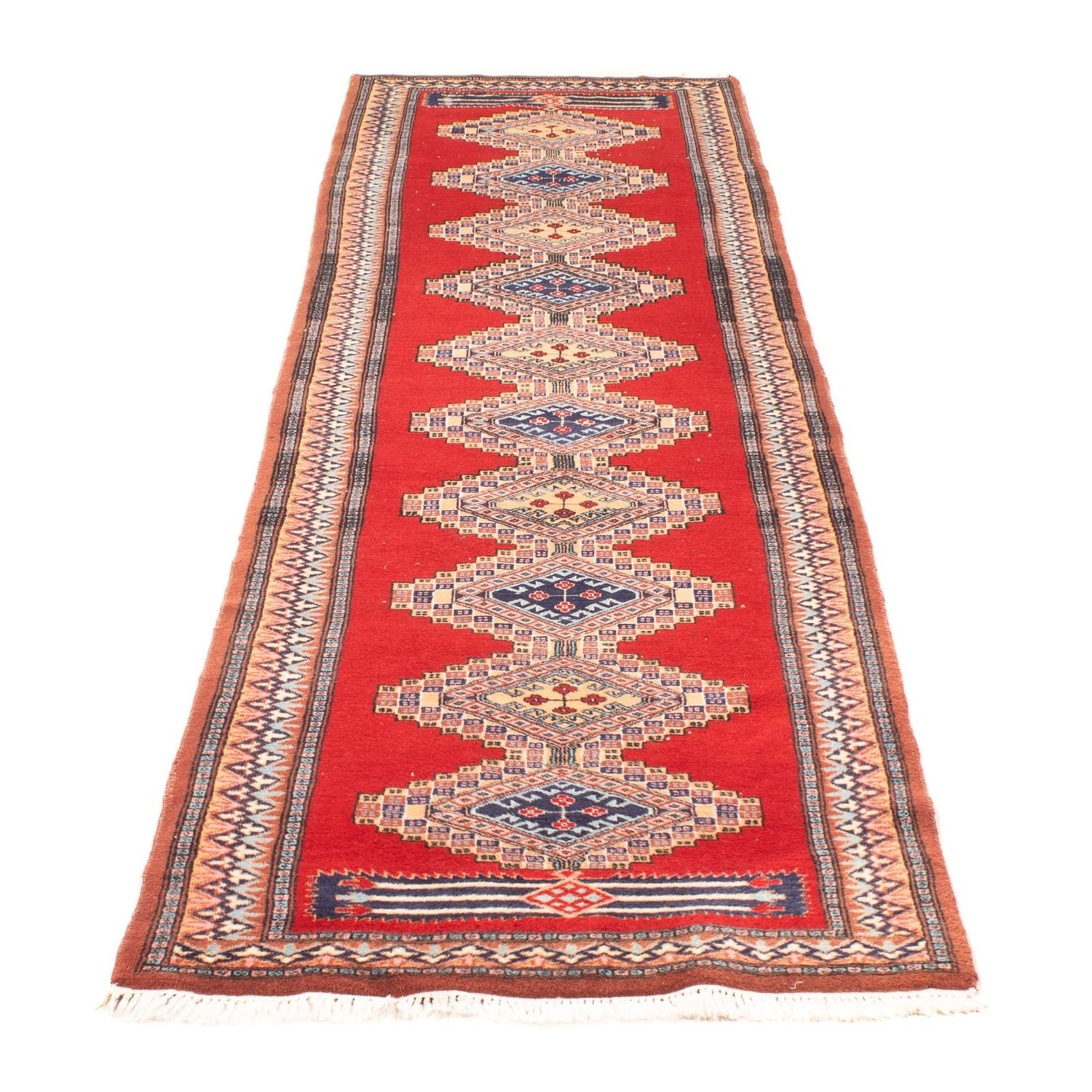 Tappeto corsia Tappeto Pakistani - 285 x 79 cm - rosso