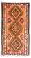 Tappeto corsia Tappeto Kelim - Vecchio - 265 x 140 cm - multicolore