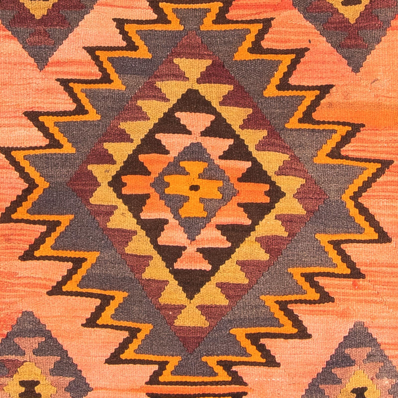 Tappeto corsia Tappeto Kelim - Vecchio - 265 x 140 cm - multicolore