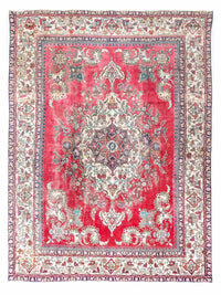 Tappeto Persero - Tabriz - 393 x 285 cm - rosso