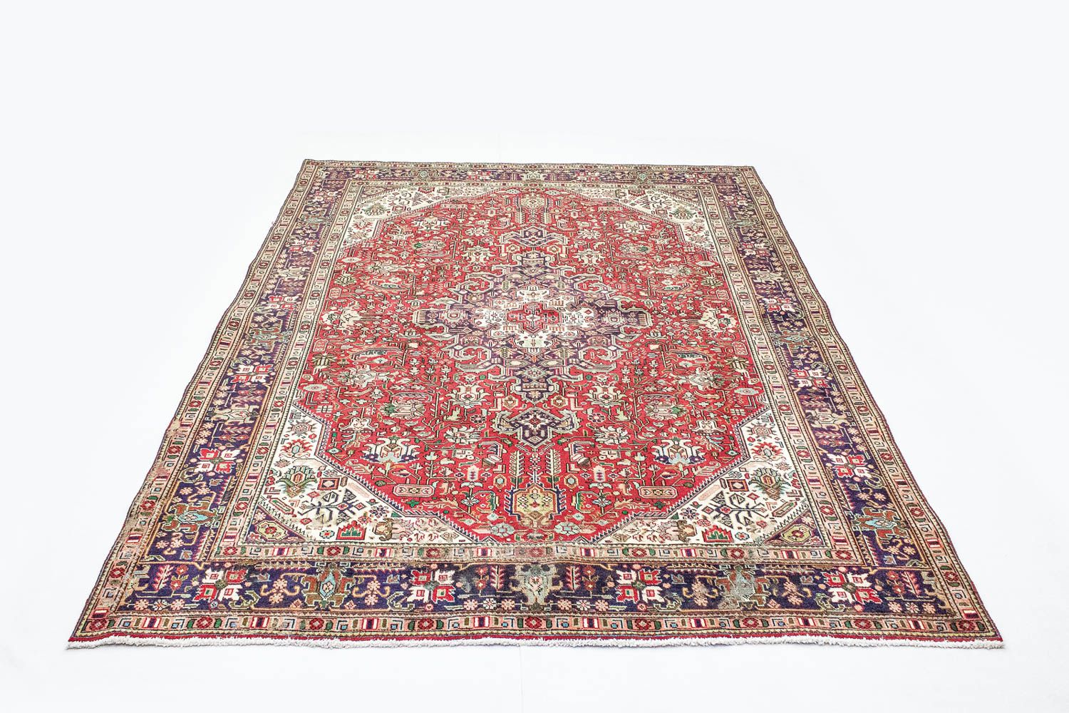 Tappeto Persero - Tabriz - 334 x 242 cm - rosso