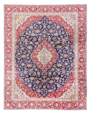 Tappeto Persero - Keshan - 367 x 285 cm - blu scuro