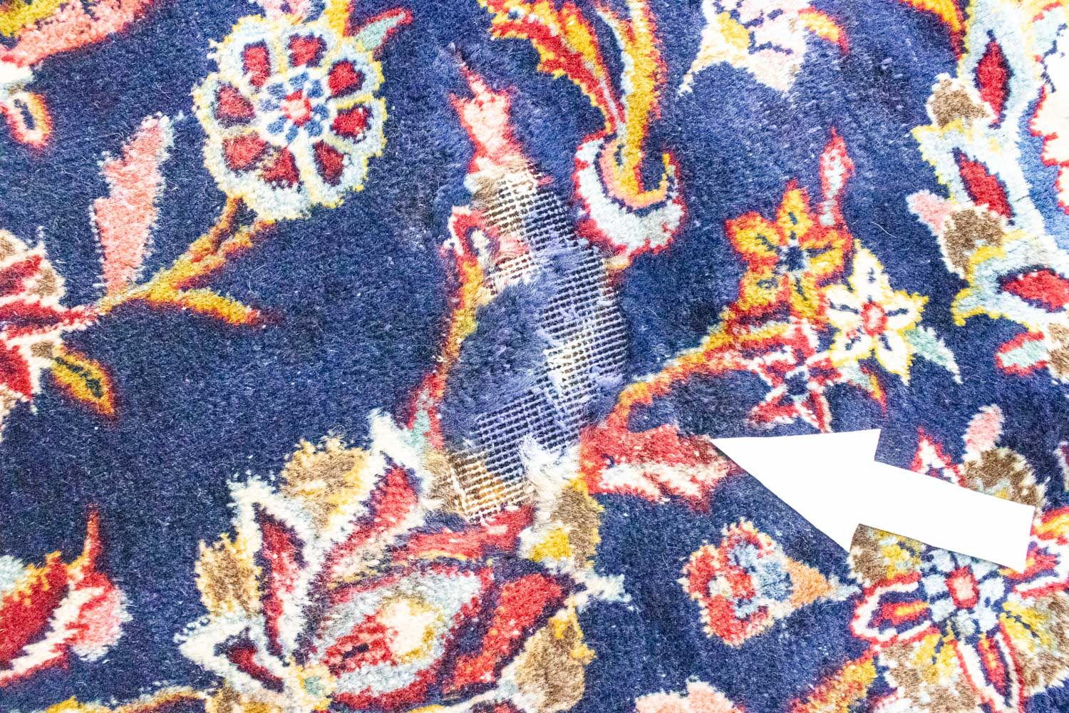 Tappeto Persero - Keshan - 367 x 285 cm - blu scuro