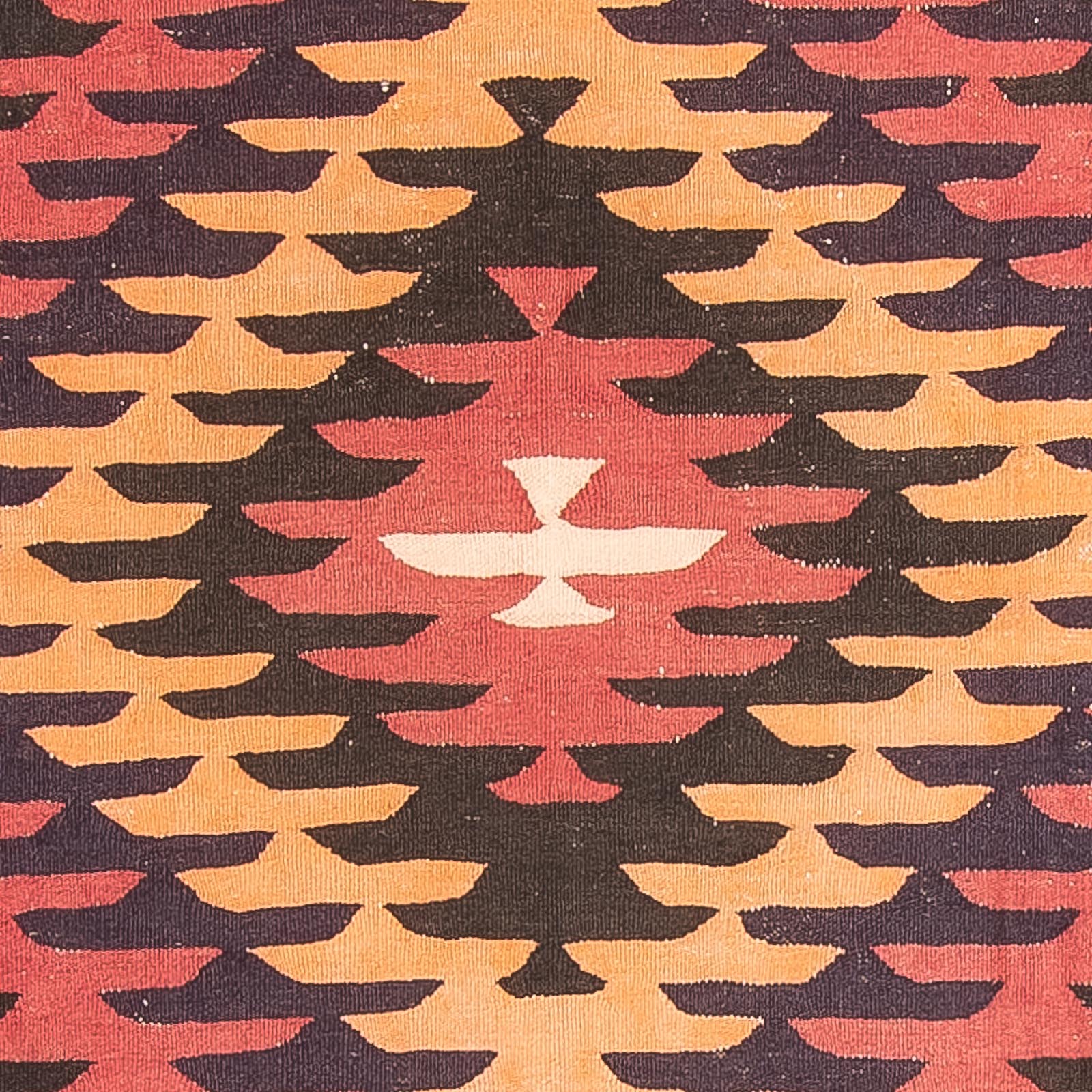 Tappeto corsia Tappeto Kelim - Vecchio - 435 x 150 cm - rosso chiaro
